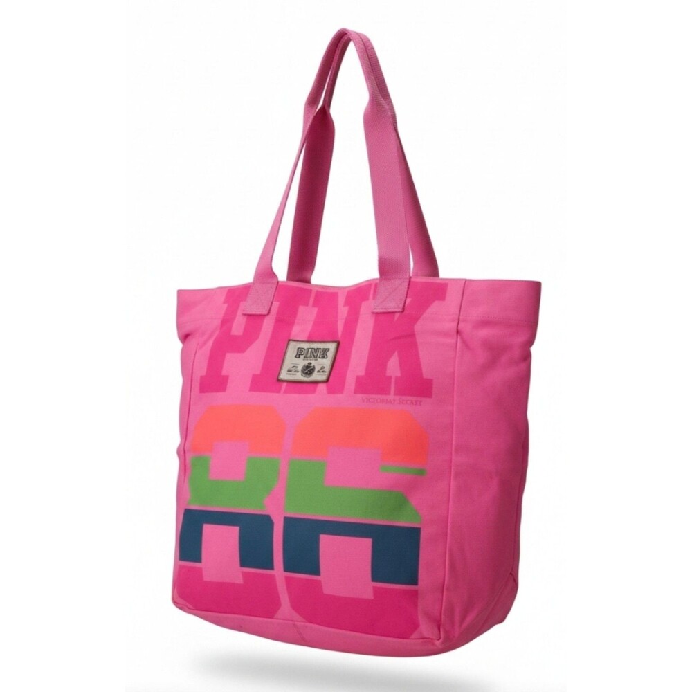 VICTORIA’S SECRET 86 LOVE PINK shopping TOTE BAG  HAND BAG cotton canvas NEW WT